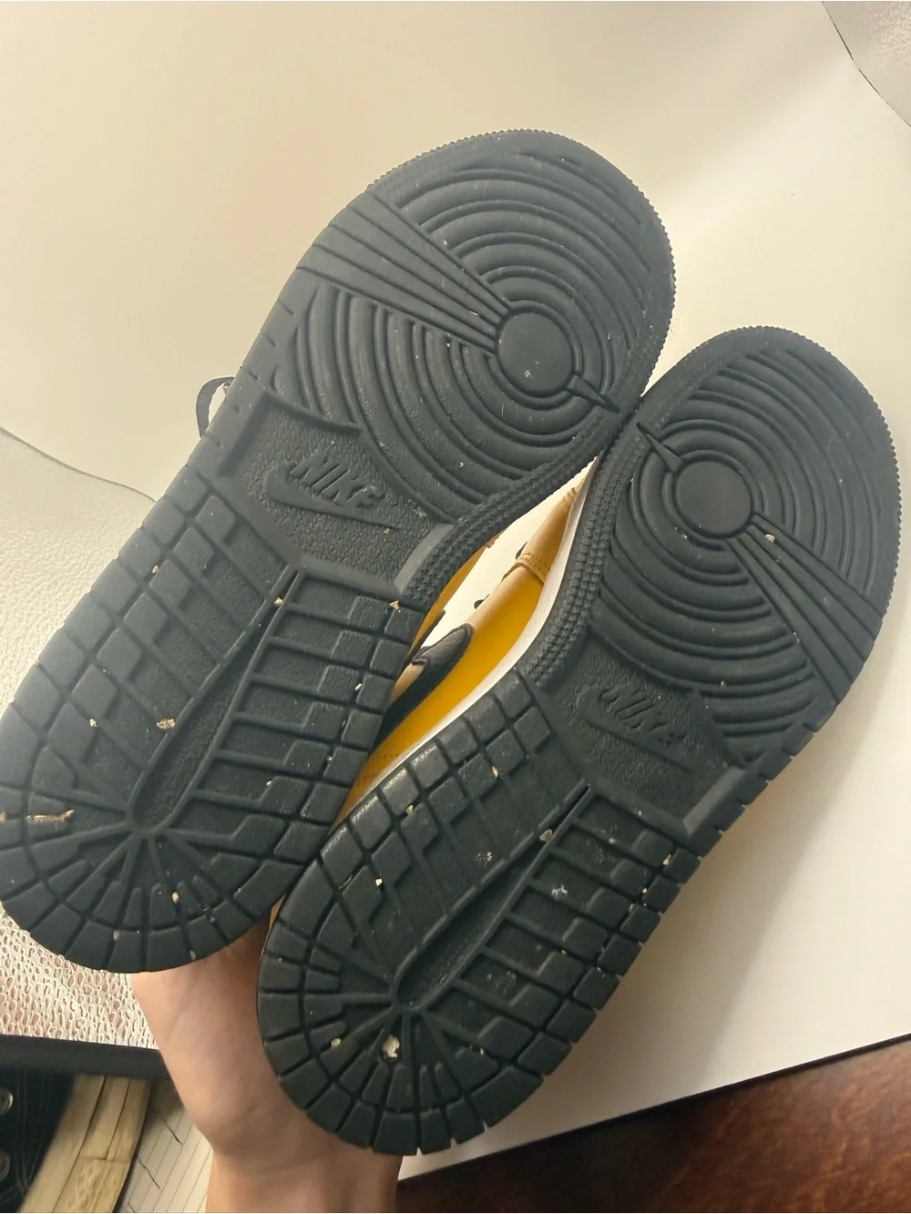 Nike Air Jordan Low Top Sneaker in Yellow and Black